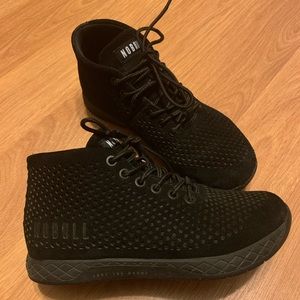 Nobull Project black suede mid trainers 6.5